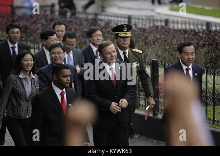 Caracas, Distrito Capital, Venezuela. 19th Apr, 2013. April 19, 2013. Delegation of the People's Republic of China, arrive at the national assembly for the swearing-in of Nicolas Maduro, as president of Venezuela. Photo: Juan Carlos Hernandez Credit: Juan Carlos Hernandez/ZUMA Wire/Alamy Live News Stock Photo