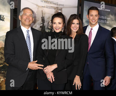 January 16, 2018 - New York City, New York, U.S. - Actress LYNDA CARTER with her husband ROBERT A. ALTMAN and children JESSICA ALTMAN, JAMES ALTMAN attend the world premiere of '12 Strong' held at Jazz at Lincoln Center's  Frederick P. Rose Hall. (Credit Image: © Nancy Kaszerman via ZUMA Wire) Stock Photo