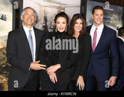 January 16, 2018 - New York City, New York, U.S. - Actress LYNDA CARTER with her husband ROBERT A. ALTMAN and children JESSICA ALTMAN, JAMES ALTMAN attend the world premiere of '12 Strong' held at Jazz at Lincoln Center's  Frederick P. Rose Hall. (Credit Image: © Nancy Kaszerman via ZUMA Wire) Stock Photo