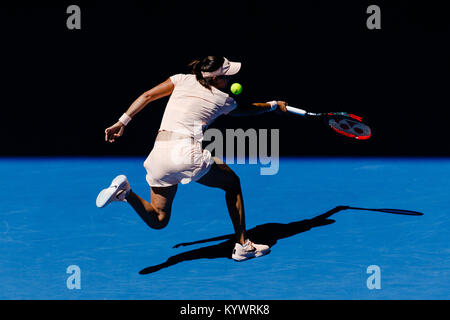 Melbourne, AUS, 17th January 2018: French tennis player Caroline Garcia in action during the Australian Open 2018 at Melbourne Park. Credit: Frank Molter/Alamy Live News Stock Photo