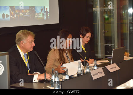 Stuttgard, Germany. 13th Jan, 2018. Mrs. Petra Cruz from domenican tourist board in Frankfurt, Germany gives journalists trends and vision for 2018. Credit: C) ImagesLive/ZUMA Wire/Alamy Live News Stock Photo