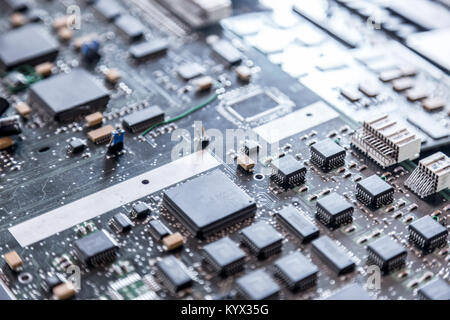 Close up of electronic circuit board. Stock Photo