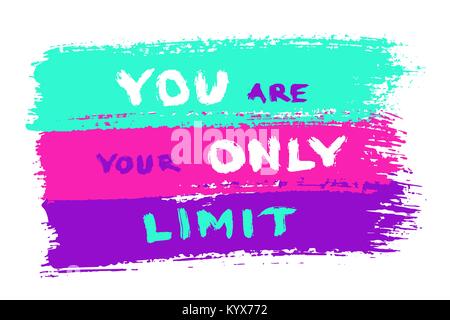 Motivational Quote Painted Stock Vector