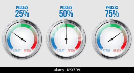Infographic Scale visualizing process. Stock Vector