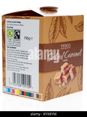 Tesco Salted Caramel Stock Photo