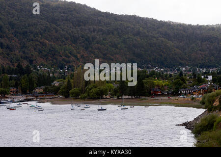 a view from above, San Martin de los Andes, Argentina Stock Photo