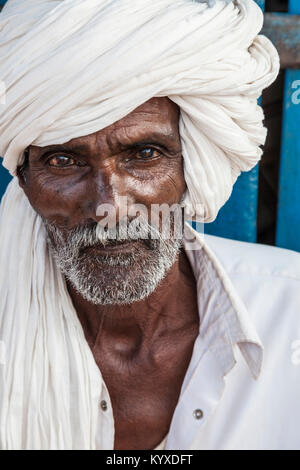 Old man, South Indian with white beard, Peerumedu, Thekkadi Stock Photo ...