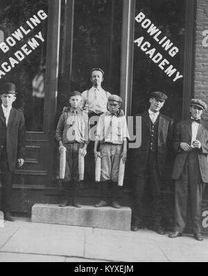 Child Labor, Pin Boys At A Bowling Alley, From Original Caption: '1:00 ...