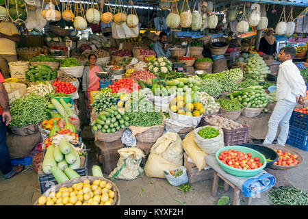 India, Karnataka, , Belur, Market Stock Photo