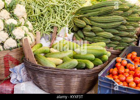 India, Karnataka, , Belur, Market Stock Photo