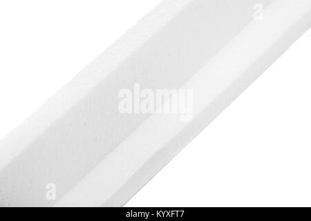 two abstract styrofoam moldings isolated on white background Stock Photo