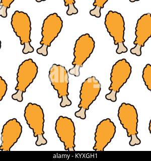 Chicken background design Stock Vector