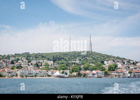 View of kinaliada island.The island is one of four islands named Princes Islands in the Sea of Marmara, near Istanbul, Turkey.20 May 2017 Stock Photo