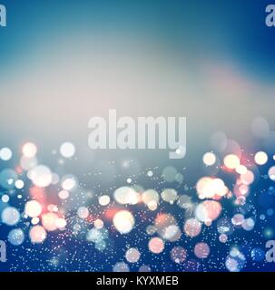 Abstract background. Festive elegant abstract background with bokeh lights Stock Vector