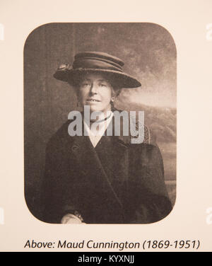 Portrait of Maud Cunnington 1869-1951, with permission of Wiltshire Museum, Devizes, England, UK Stock Photo