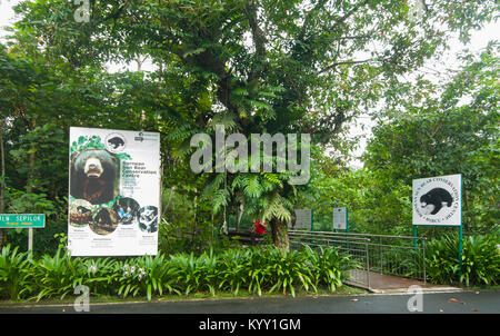 Entrance of the Bornean Sun Bear Conservation Centre, Sepilok, Borneo, Sabah, Malaysia Stock Photo