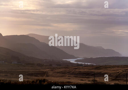 County Donegal coastal landscape near Ardara, Ireland on Wild Atlantic Way Stock Photo