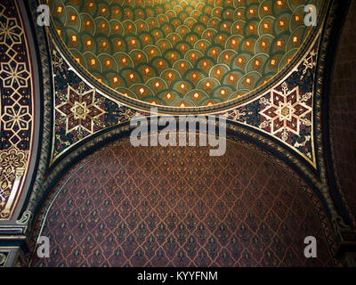 Detail of the ceiling of Spanish Synagogue, Old Town, Prague, Czech Republic Stock Photo