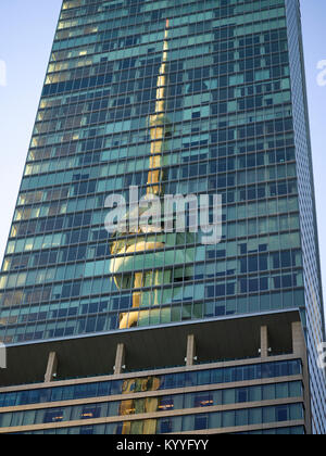 Toronto Canada's famous CN Tower lit up at night Stock Photo - Alamy