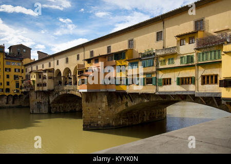 Ponte Vecchio bridge in Florence city, Italy, Europe Stock Photo