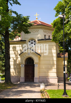 Skull Tower, Cele kula, at Nis in Serbia - a memorial to the Serbs who were killed by the Turks in the First National Uprising in 1809 Stock Photo