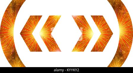 Set of punctuation signs, firework Stock Vector