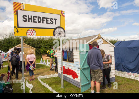 Shedfest at Carfest North in the grounds of Bolesworth Castle, Cheshire, UK. Stock Photo
