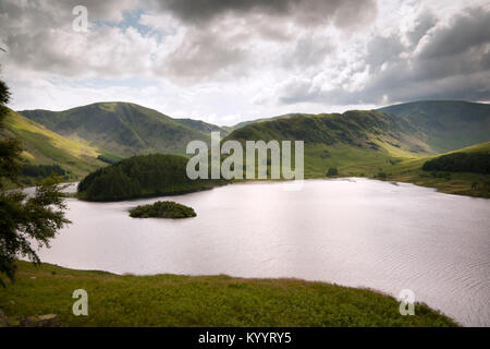 View over Haweswater reservoir in Mardale valley, Cumbria, UK Stock Photo