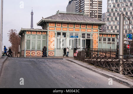 The exterior of the Javel train station located in the 15th arrondissement of Paris France. Stock Photo