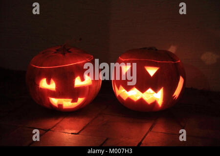 Hallowe'en pumpkins. Stock Photo