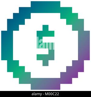 Bank building pixel art. 8 bit building Vector illustration Stock ...