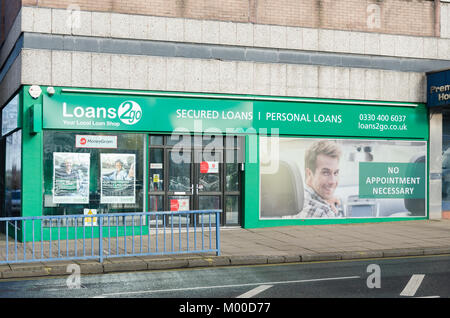 Loans 2go local loan shop in Wolverhampton, UK Stock Photo
