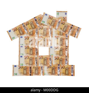 House of 50 Euro banknotes (sample 2017) Stock Photo