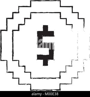Bank building pixel art. 8 bit building Vector illustration Stock ...