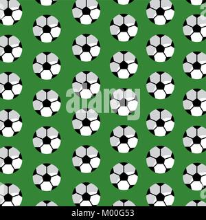 seamless pattern soccer ball sport club Stock Vector