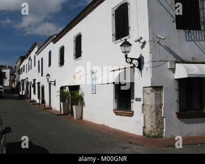 Santo Domingo, officially Santo Domingo de Guzmán, is the capital of the Dominican Republic. Caribbean Zona Colonial Stock Photo