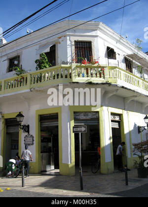 Santo Domingo, officially Santo Domingo de Guzmán, is the capital of the Dominican Republic. Caribbean Zona Colonial Stock Photo