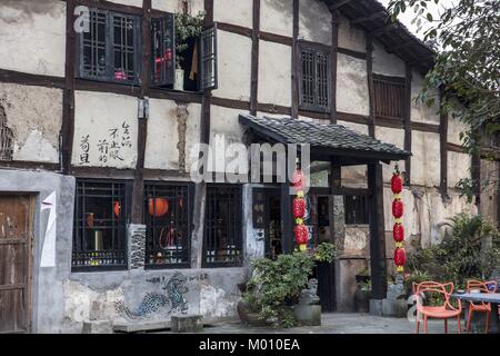 Chongqing, Chongqing, China. 18th Jan, 2018. Chongqing, CHINA-15th January 2018: The Pianyan Ancient Town is located in Jindaoxia Town, southwest China's Chongqing. Credit: SIPA Asia/ZUMA Wire/Alamy Live News Stock Photo