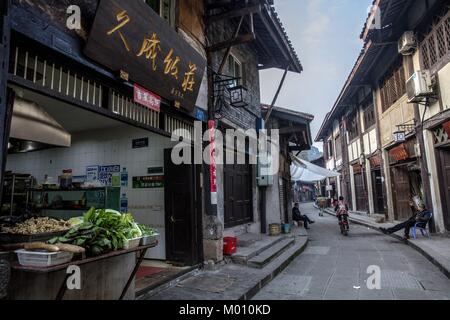 Chongqing, Chongqing, China. 18th Jan, 2018. Chongqing, CHINA-15th January 2018: The Pianyan Ancient Town is located in Jindaoxia Town, southwest China's Chongqing. Credit: SIPA Asia/ZUMA Wire/Alamy Live News Stock Photo