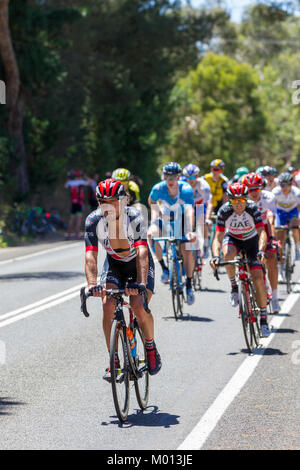 Victor Harbor, Australia. 18th Jan, 2018. Riders trying to keep cool on the Tour Down Under Stage 3 18 January 2018 Credit: Darryl Leach/Alamy Live News Stock Photo