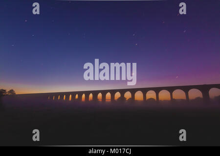 Welland Viaduct at Dawn Stock Photo