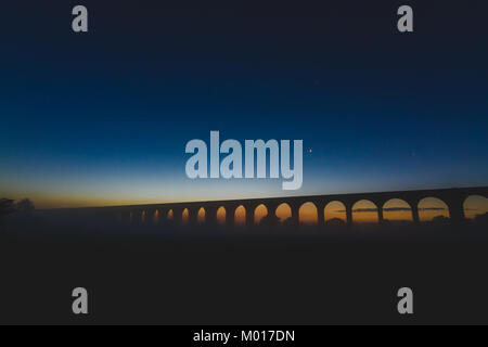 Welland Viaduct at Dawn Stock Photo