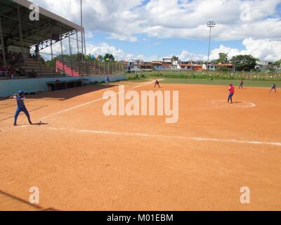 Latin America Baseball, Venezuelan kids play baseball Stock Photo