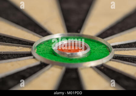 bull's eye, close up, dart red green Stock Photo