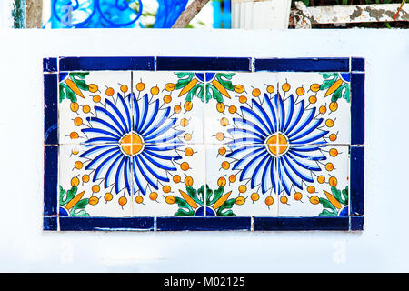 Gorgeous seamless patchwork pattern from colorful Tunisian tiles. Stock Photo