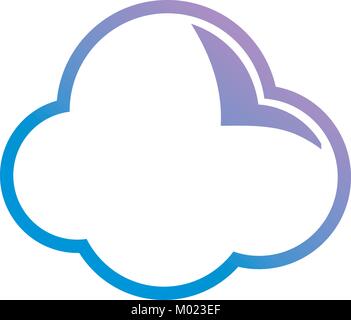 Cloud vector illustration Stock Vector