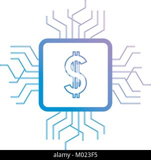 money circuit design Stock Vector