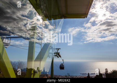 Funchal Cable Car at the Monte station, Madeira Stock Photo