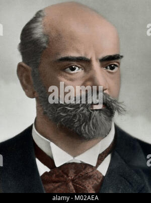 Antonin Leopold Dvorak (1841-1904). Czech composer. Portrait. Photography. Colored. Stock Photo