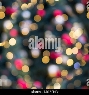 seamless bokeh of christmas colored lights texture. background. Stock Photo